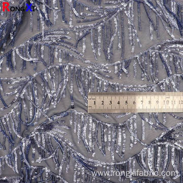 3mm Brand New Blue Sequin Mesh Fabric